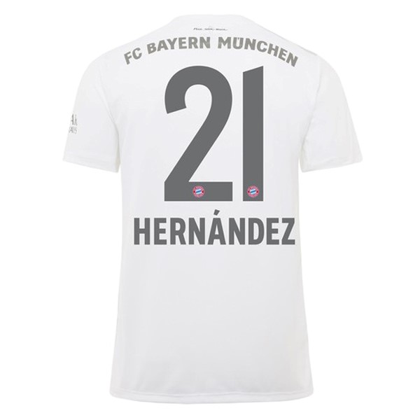 Camiseta Bayern Munich NO.21 Hernández Segunda equipo 2019-20 Blanco